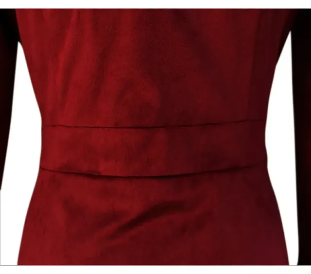 Women's Medieval Velvet Long Coat for Christmas Cosplay detail 6