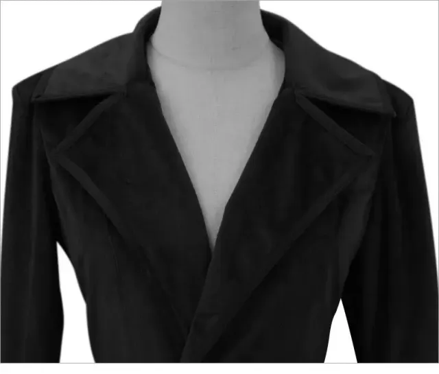 Women's Medieval Velvet Long Coat for Christmas Cosplay detail 17