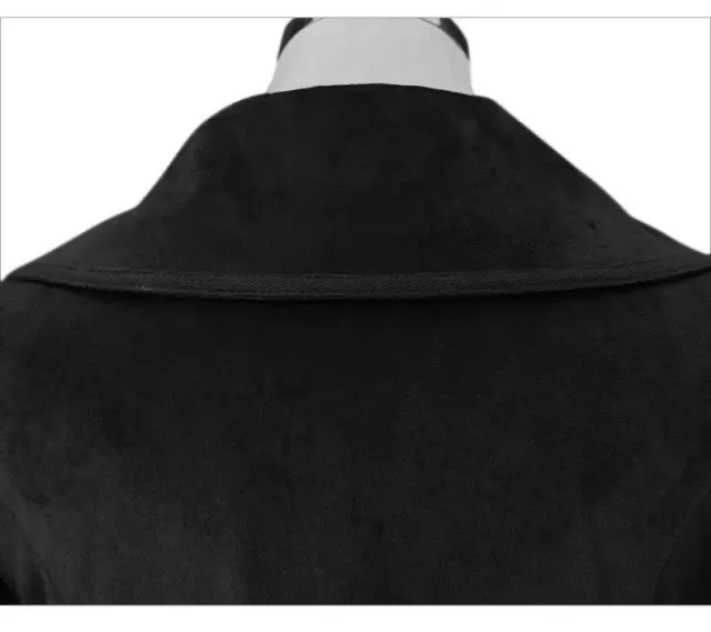 Women's Medieval Velvet Long Coat for Christmas Cosplay detail 19