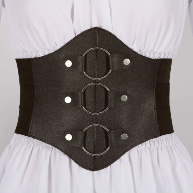 Women's Renaissance Victorian Ruffled Pirate Shirt with Belt detail 4