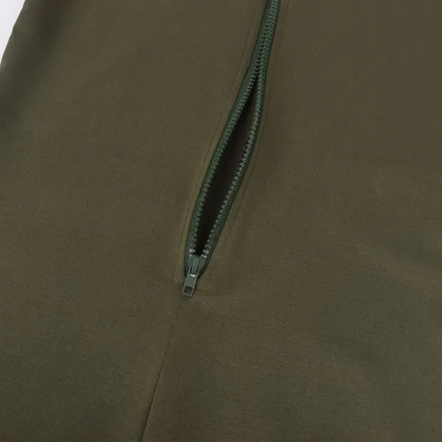 Women's Army Green Pilot Jumpsuit with Straps for Cosplay detail 8