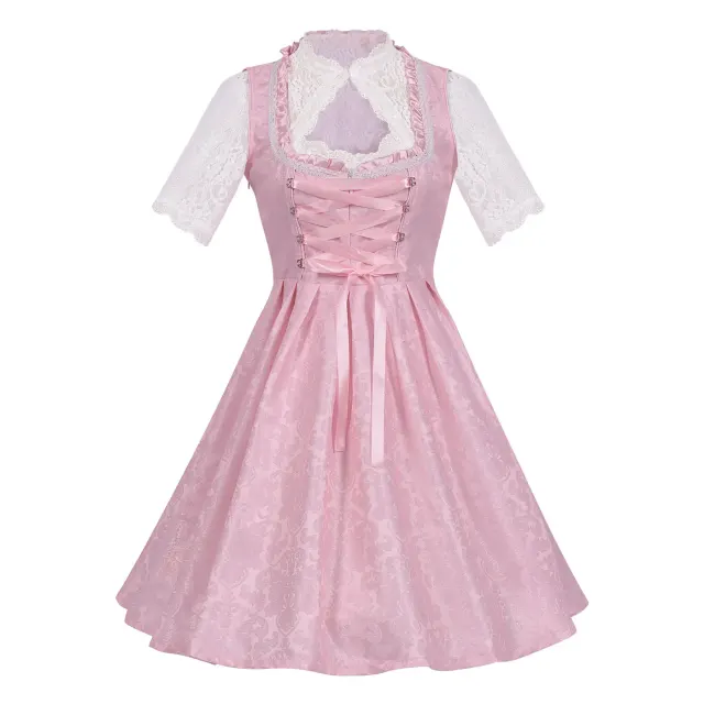 Women's Bavarian Oktoberfest Beer Dress Costume Set detail 6