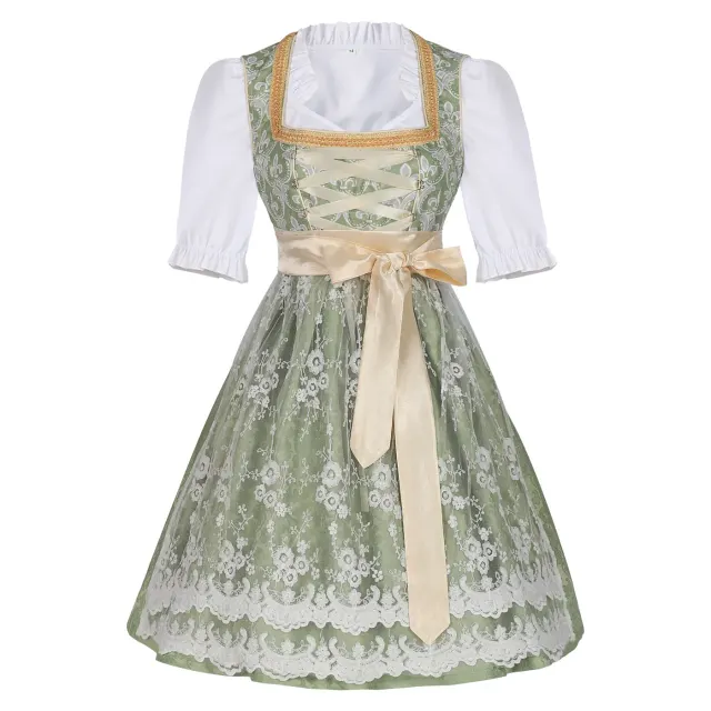 Women's Bavarian Oktoberfest Beer Dress Costume Set detail 10