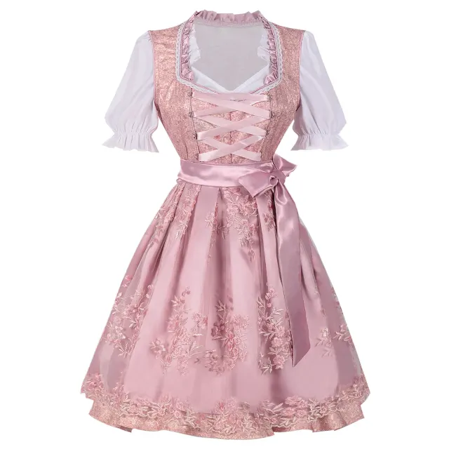 Women's Bavarian Oktoberfest Beer Dress Costume Set detail 19