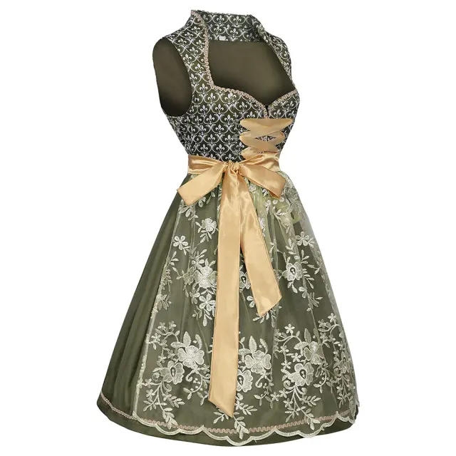 Women's Bavarian Oktoberfest Beer Dress Cosplay Costume detail 1