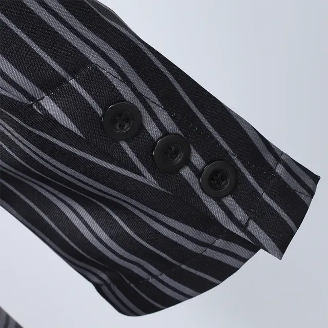 Women's Elphaba-Inspired Black Striped School Uniform Cosplay Set detail 6
