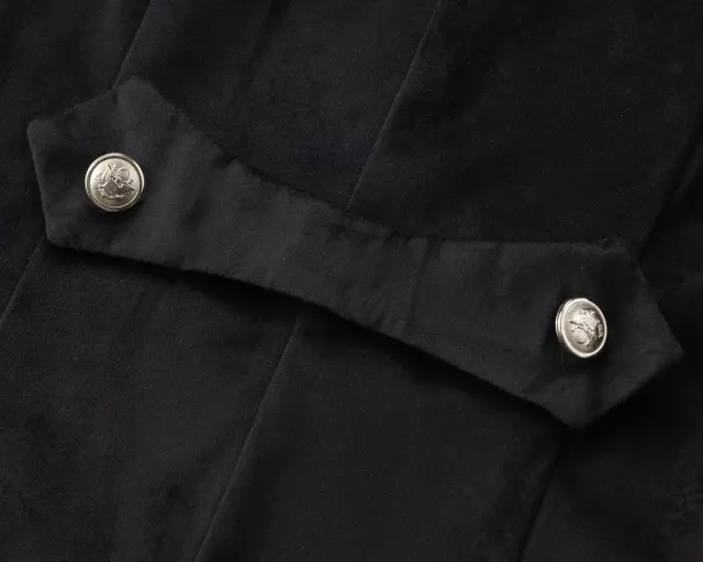 Women's Gothic Plus-Size Stand-Collar Tailcoat Jacket detail 8