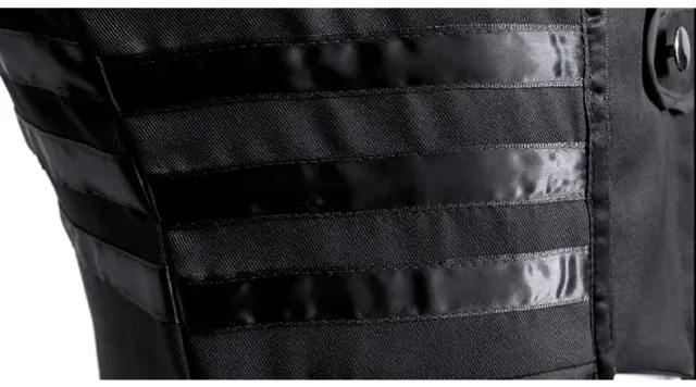 detalle de Vestido frac gótico para mujer, disfraz de escenario medieval de Halloween 7