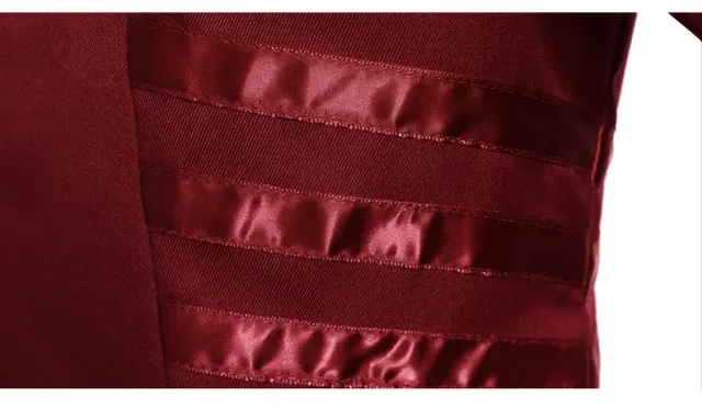 detalle de Vestido frac gótico para mujer, disfraz de escenario medieval de Halloween 16