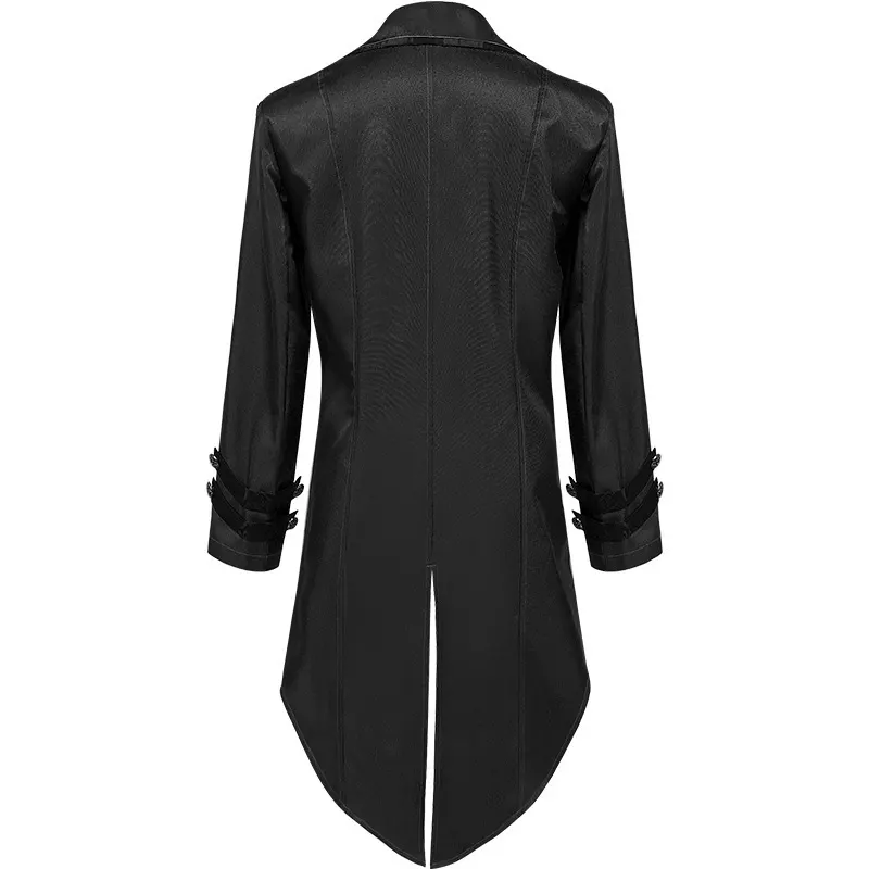 Women's Gothic Tailcoat Medieval Punk Stage Costume detail 10