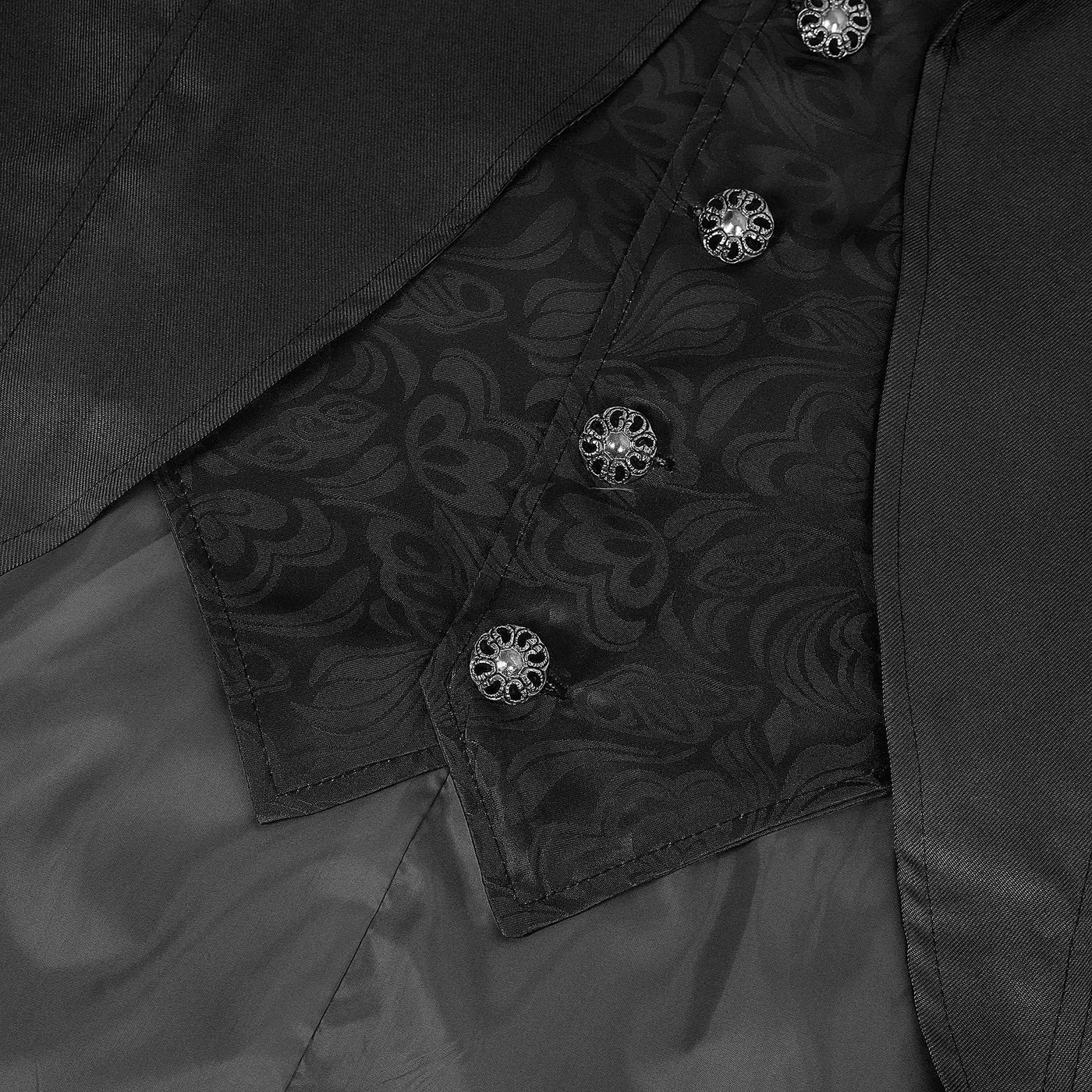 Women's Gothic Tailcoat Medieval Punk Stage Costume detail 12