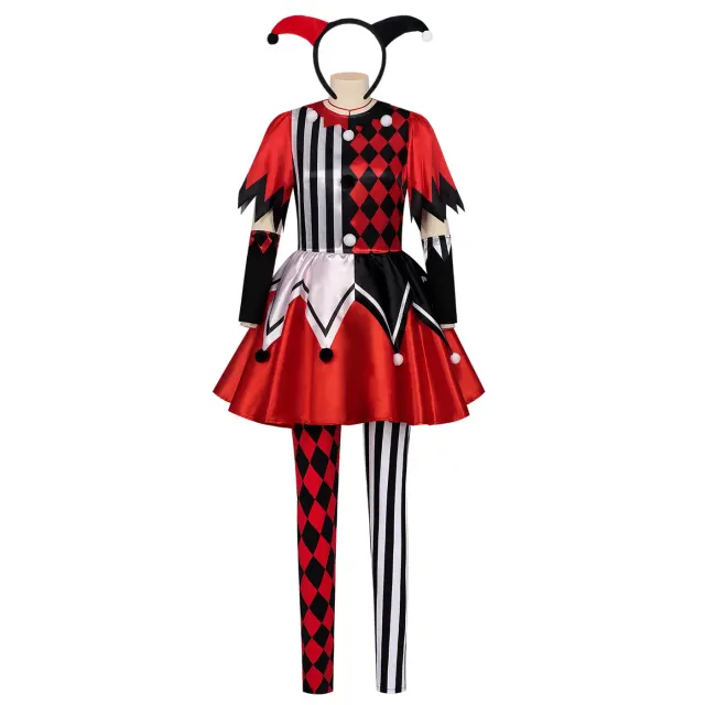 Halloween Circus Clown Women's Cosplay Dress for Stage Performance detail 2