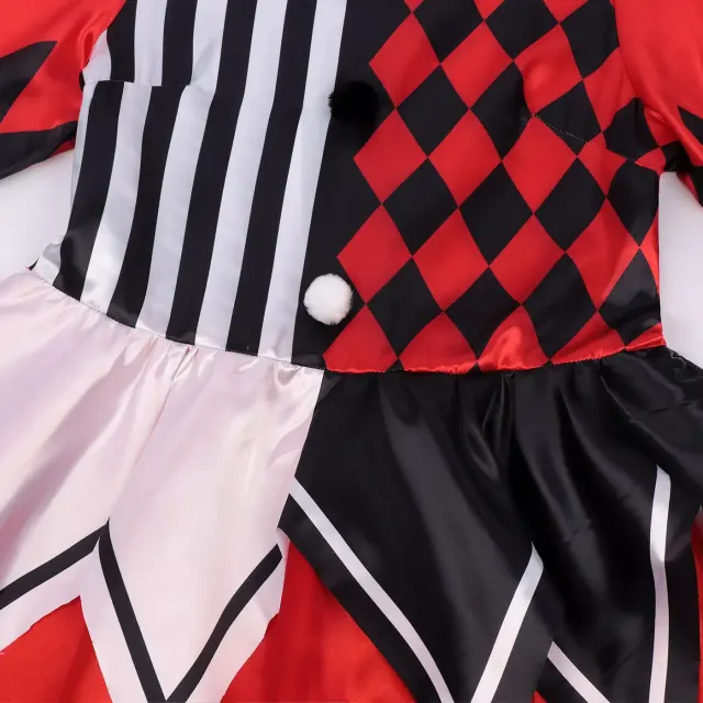Halloween Circus Clown Women's Cosplay Dress for Stage Performance detail 6