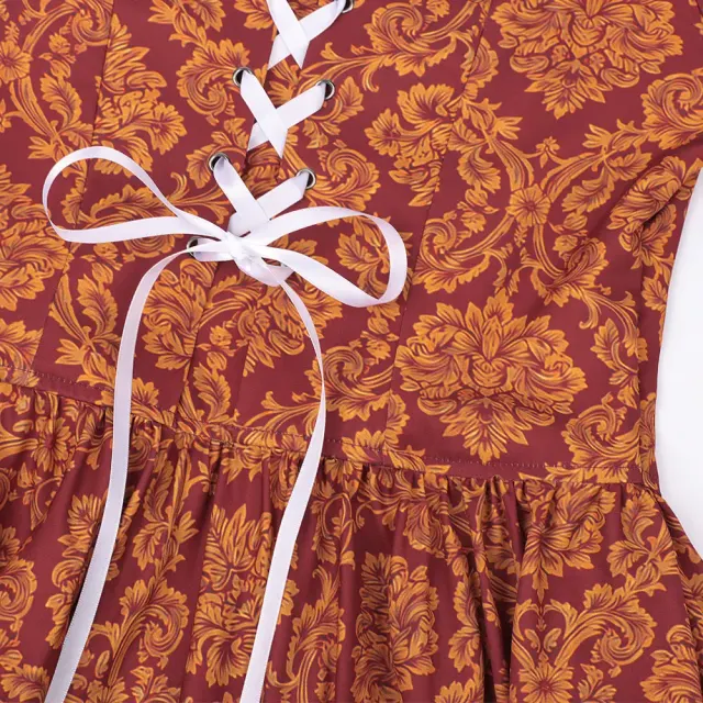 Women's Italian Renaissance Borgia Queen Ball Gown detail 6