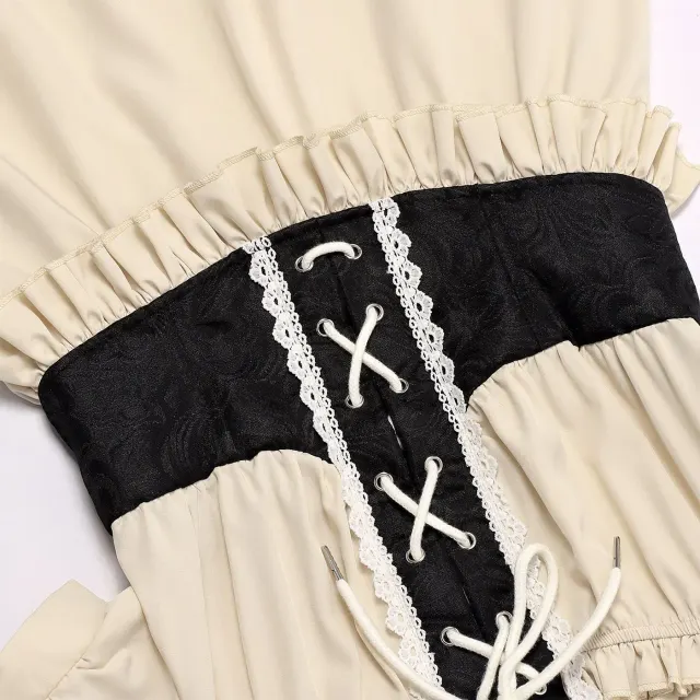 Women's Off-Shoulder Ruffled Knight Cosplay Dress detail 8