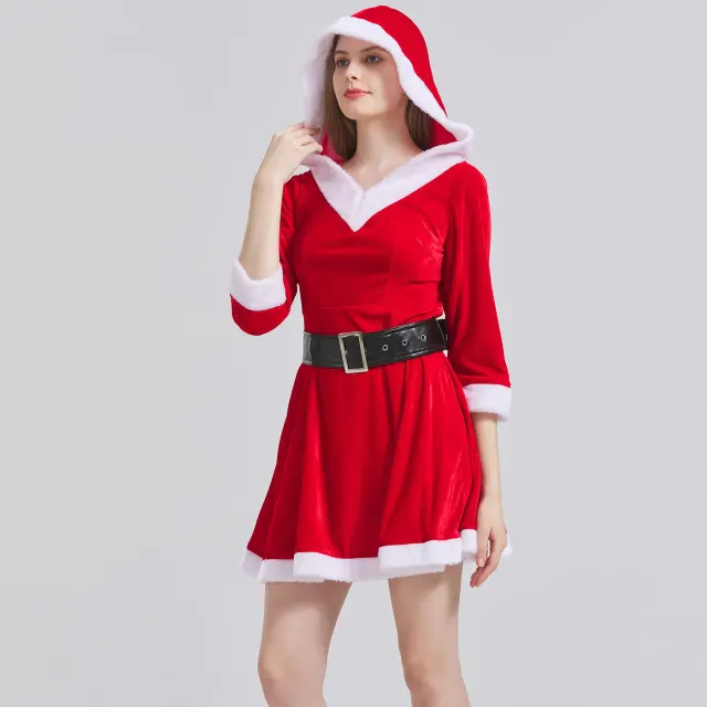 2025 Women's Medieval Christmas Cosplay Stage Dress detail 11
