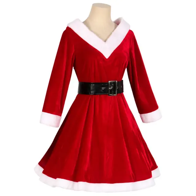 2025 Women's Medieval Christmas Cosplay Stage Dress detail 17