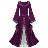 Color-Block Dress - Purple