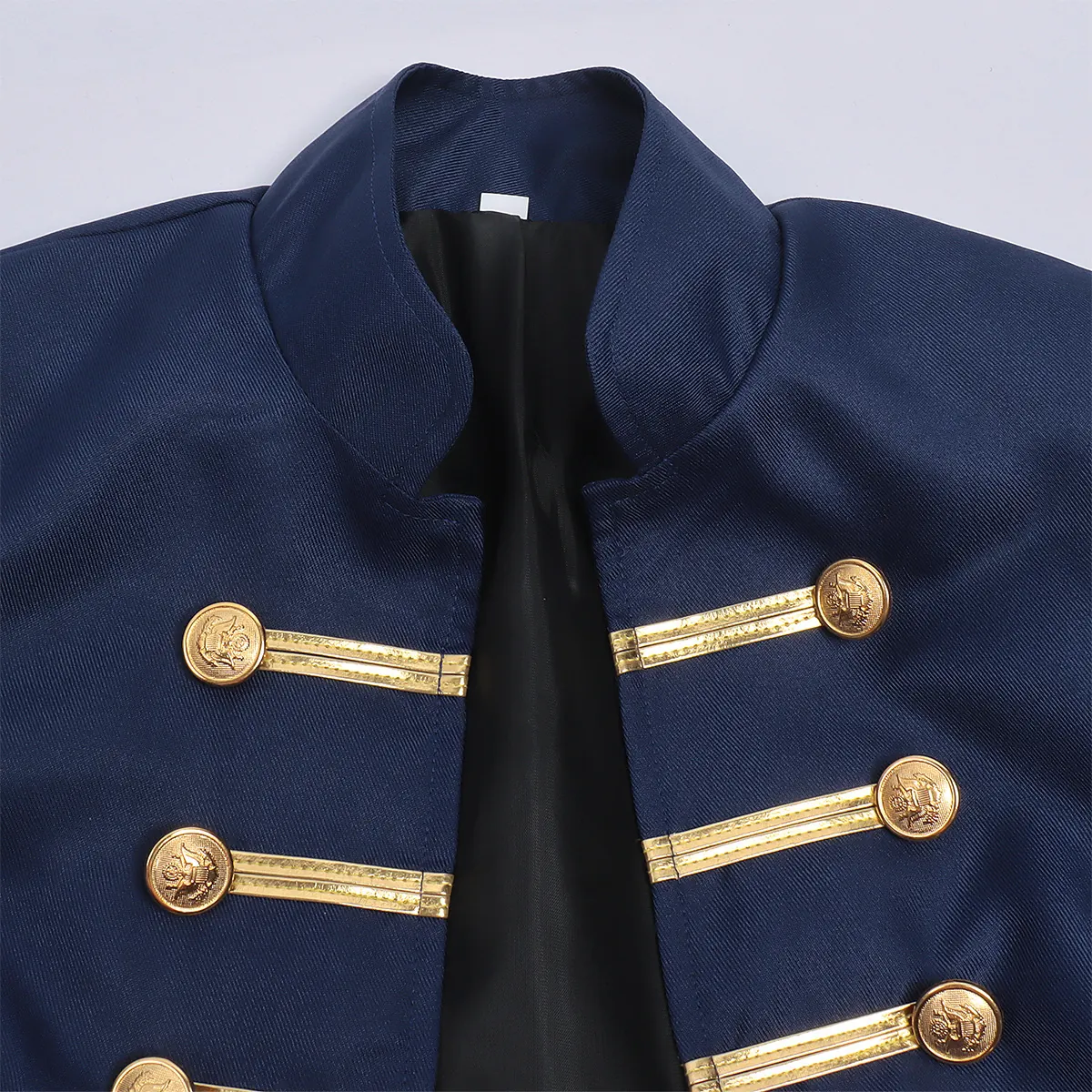 Women's Medieval Court Gold-Button Double-Breasted Stage Jacket detail 3
