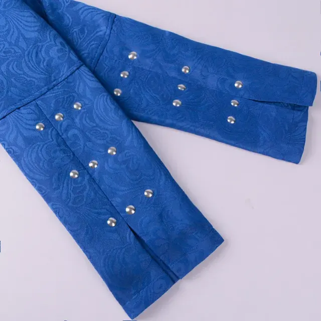 Women's Medieval Jacquard Midi Dress for Stage and Cosplay detail 8