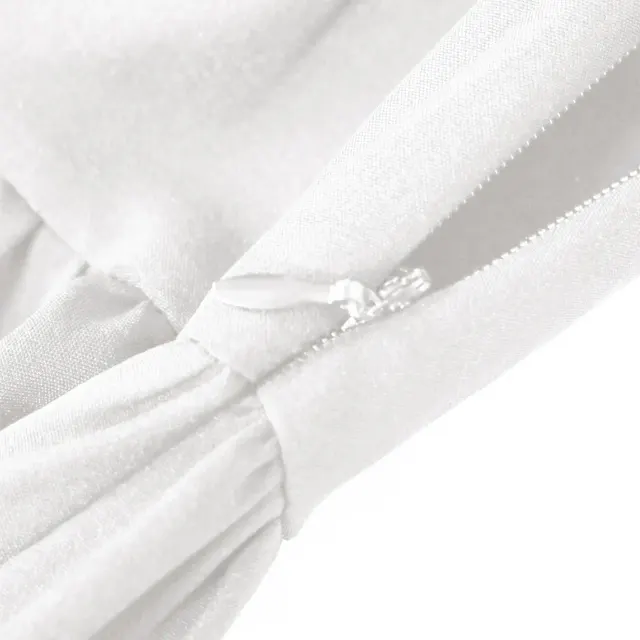 Women's Medieval Renaissance Irregular Hem Short-Sleeve Dress detail 3