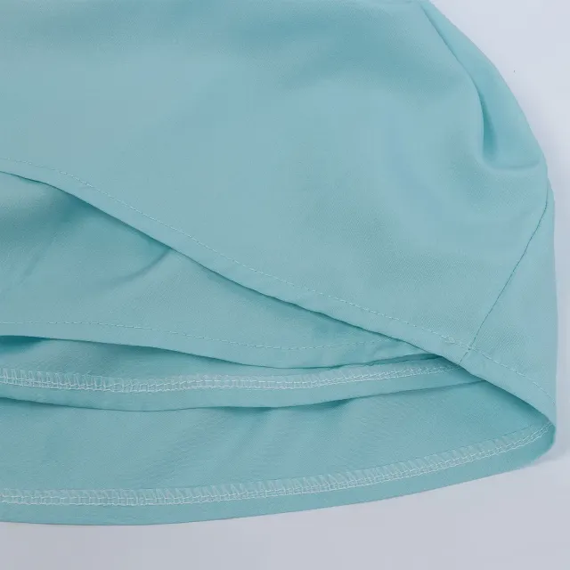 Women's Off-Shoulder Ruffle Short Sleeve Solid Blouse detail 21