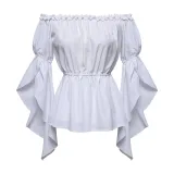 Off-Shoulder Shirt - White