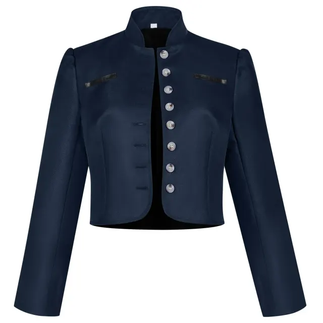Damen-Jacke im bayerischen Oktoberfest-Stil für Party und Cosplay Detail 1