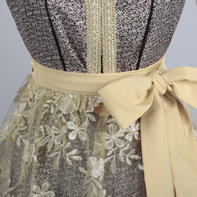 Women's Oktoberfest Bavarian Lace Bodice Cosplay Dress detail 4