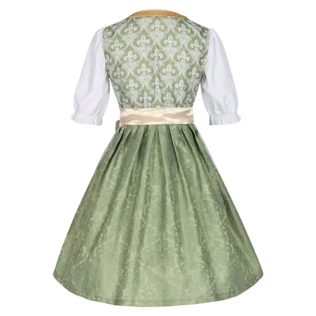 Women's Oktoberfest Beer Dress Lace Jacquard Stage Costume detail 3