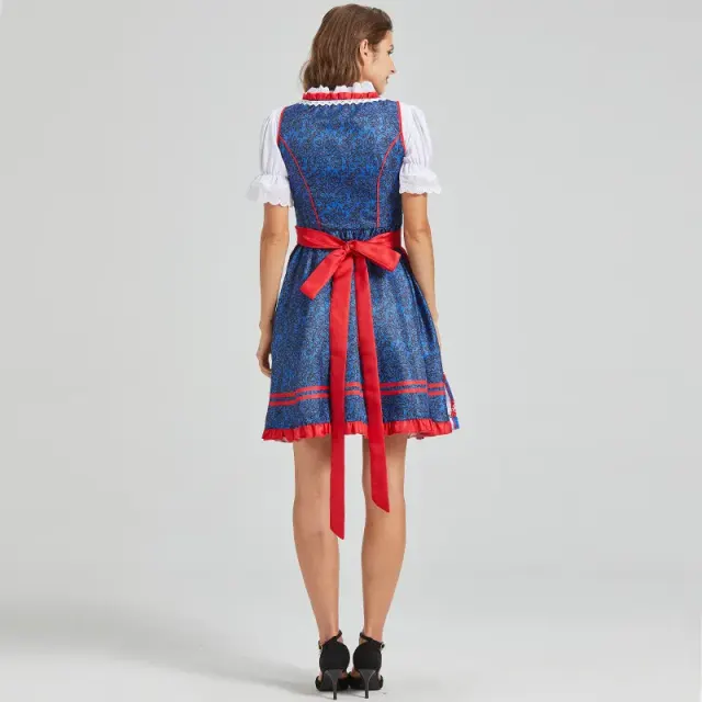 Women's Oktoberfest Lace Maid Dress Set, Color-Block Styles detail 4