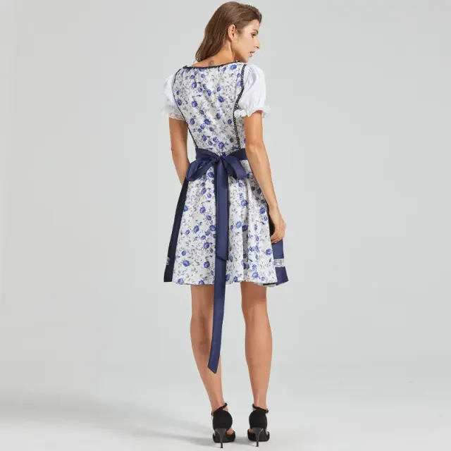 Women's Oktoberfest Lace Maid Dress Set, Color-Block Styles detail 6