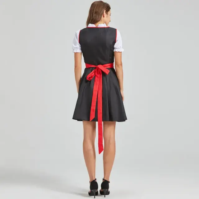 Women's Oktoberfest Lace Maid Dress Set, Color-Block Styles detail 12