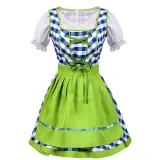 Maid Dress - Blue Plaid