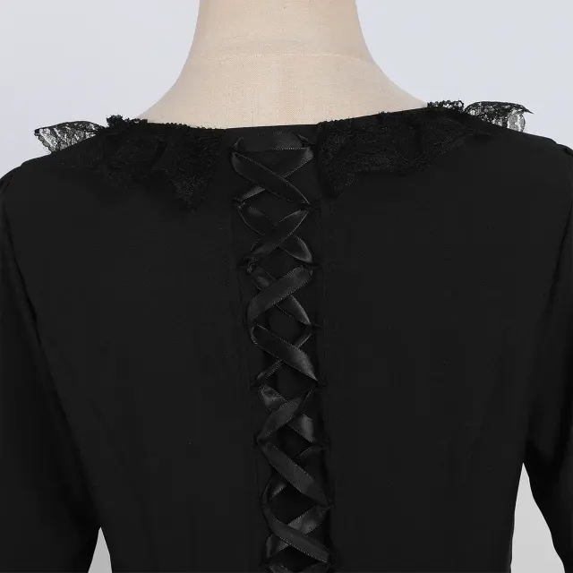 Women's Plus Size Renaissance Lace Court Dress for Halloween Cosplay detail 7
