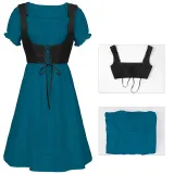 Sleeveless Ruffle Dress - Blue