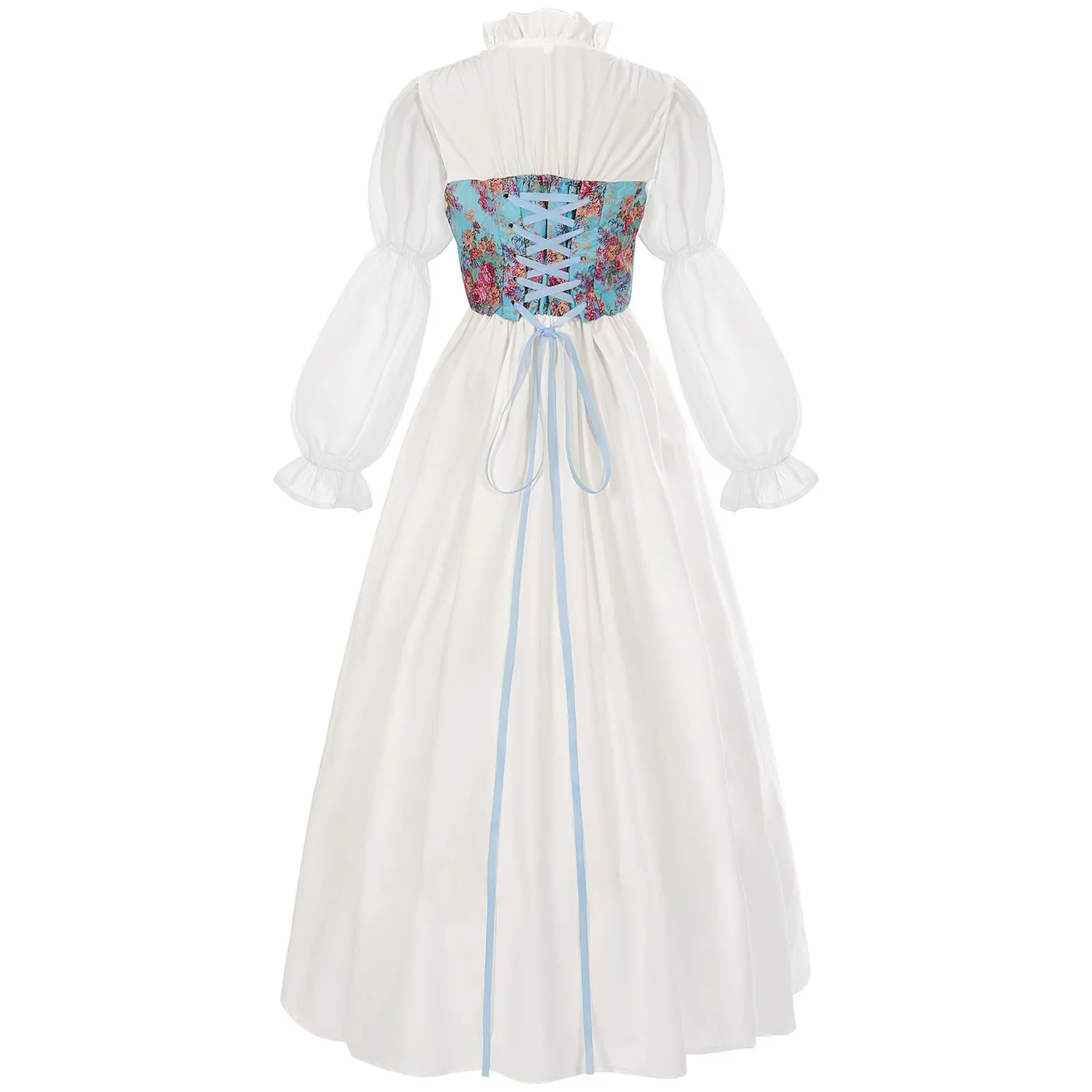 Women's Renaissance Court Corset Dress for Stage Cosplay detail 2