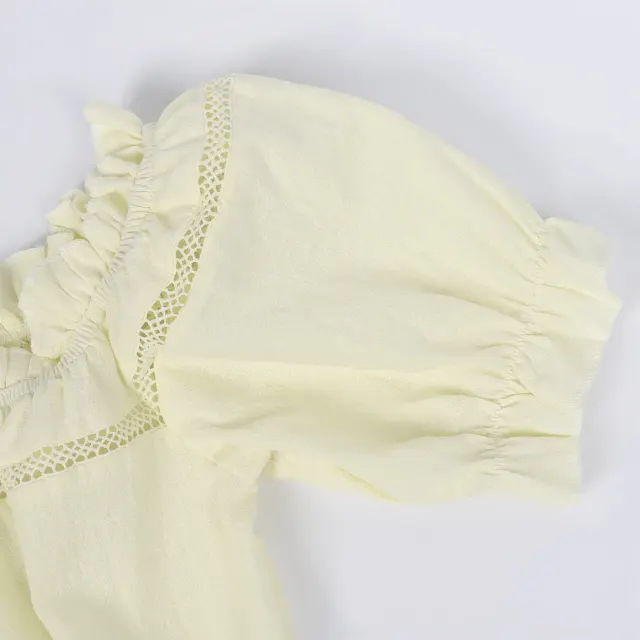 Women's Renaissance Off-Shoulder Puff Sleeve Loose Summer Blouse detail 4