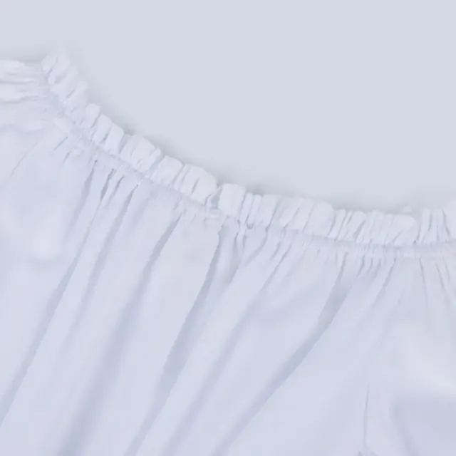 Women's Renaissance Off-Shoulder Ruffled Blouse in White detail 11