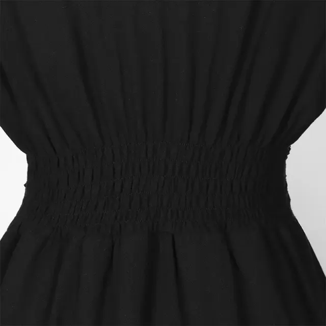 Women's Renaissance Square Neck Flared Sleeve Costume Dress detail 7
