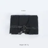 Sheer Hooded Cape - Black (Style 2)