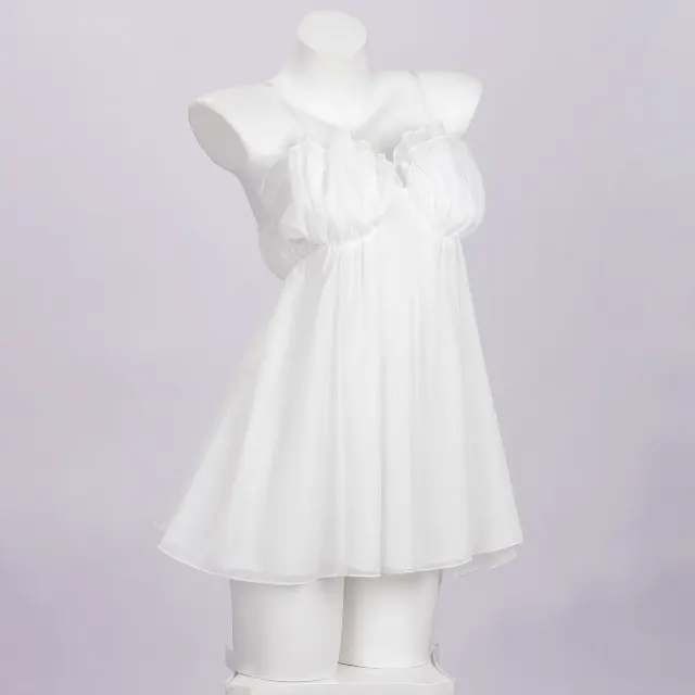 Women's Sexy Strapless Tulle Skirt Stage Costume Set detail 3