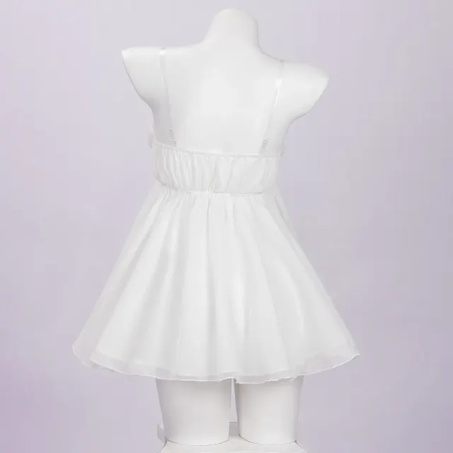 Women's Sexy Strapless Tulle Skirt Stage Costume Set detail 4