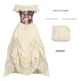 Victorian Dress 2 - Apricot (In Stock)