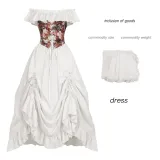 Victorian Dress 2 - White (In Stock)
