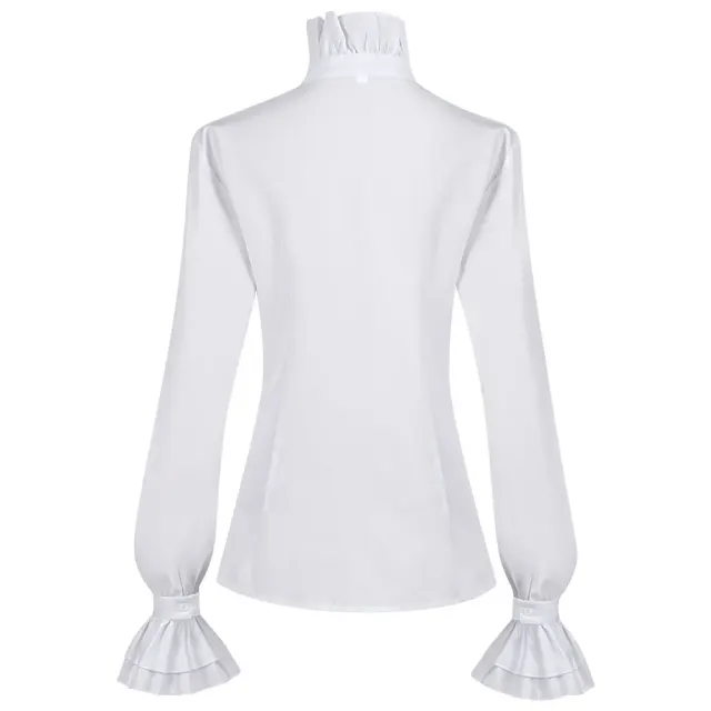 Women's Victorian Lolita Halloween Cosplay Shirt and Skirt Set detail 2