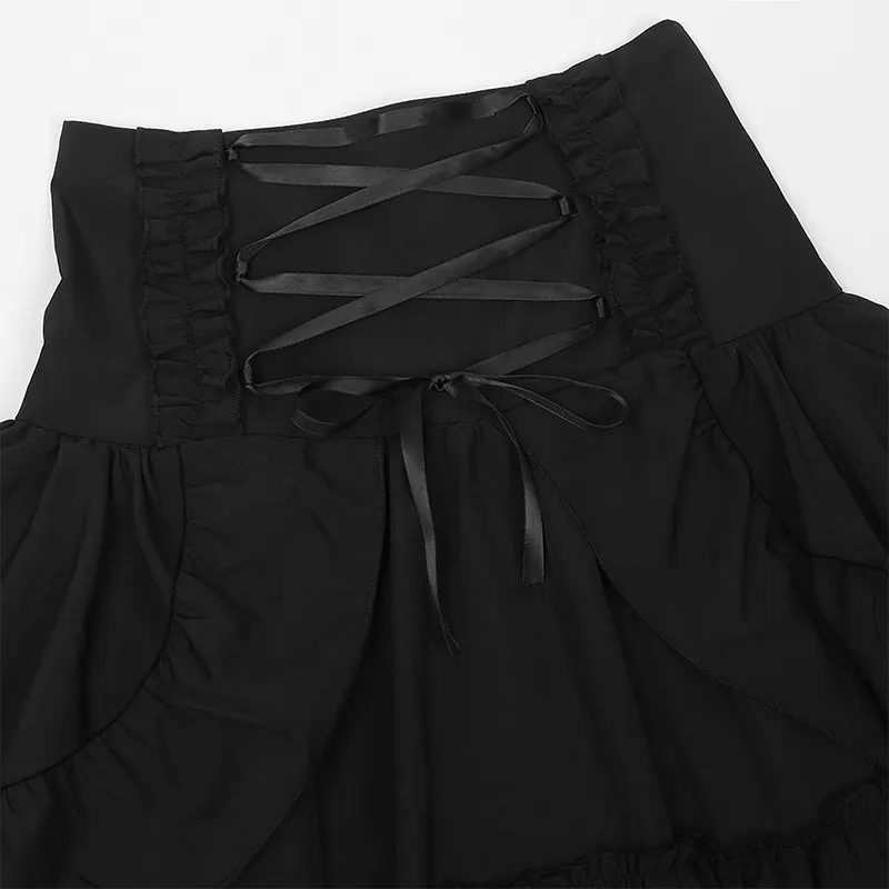 Women's Victorian Renaissance Layered High-Waist Court Skirt detail 4