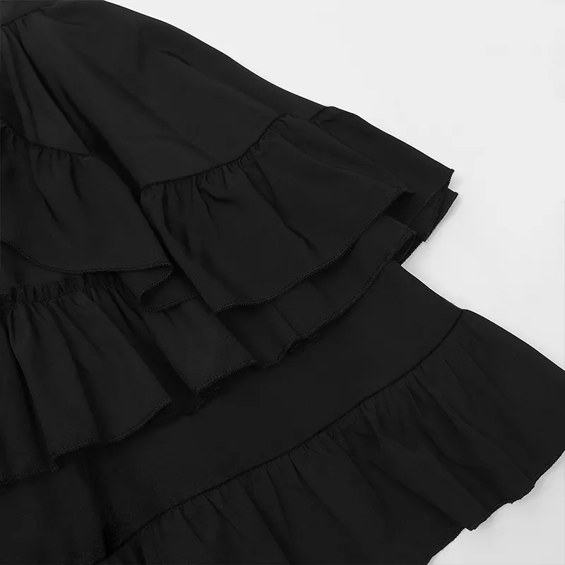 Women's Victorian Renaissance Layered High-Waist Court Skirt detail 5