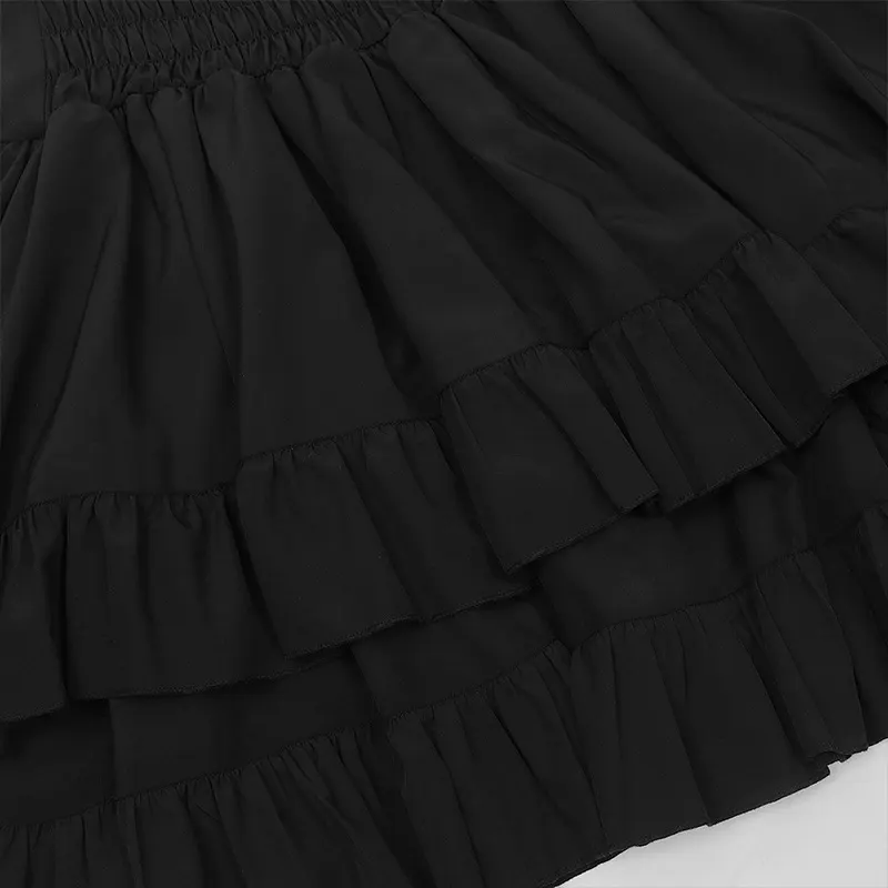 Women's Victorian Renaissance Layered High-Waist Court Skirt detail 7