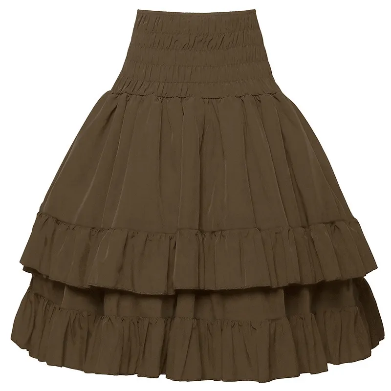 Women's Victorian Renaissance Layered High-Waist Court Skirt detail 17